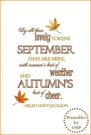 Autumn Quote Free Printable