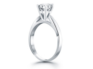 Cathedral Solitaire Engagement Rings