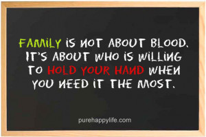 non blood family quotes