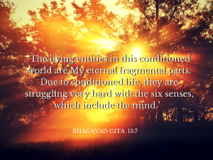 Bhagavad Gita quote conditioned living entities
