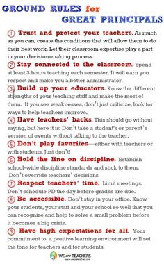 The best advice any school principal, teacher leader, or administrator ...