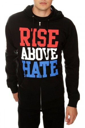 Rise Above Hate Hoodie - put these words into action