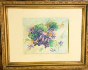 Hardly a Shrinking Violet Vintage Violets painting ...