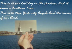 New York Twin Towers Quote by NarutooUchihaSasuUke