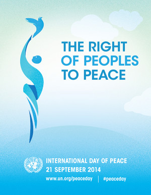 Each year the International Day of Peace is observed around the world ...