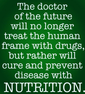 ... nutrition and diet will improve your overall health more than you