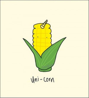 unicorn, corn, cute, drawing, funny, green, uni-corn, unicorn, yellow