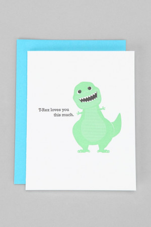 McBitterson's T-Rex Loves You Card
