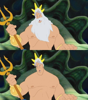 Funny Disney Characters With and Without Beards (10 pics)