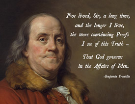 Benjamin Franklin God Poster