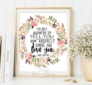 Inspirational Quote, Austen Quote, Quote Prints, Printable Scripture ...