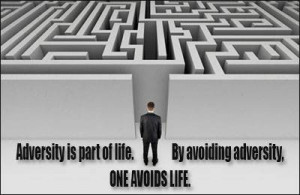 Adversity Is Part Of Life. By Avoiding Adversity. One Avoids Life.
