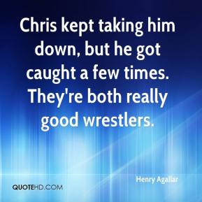 Henry Agallar - Chris kept taking him down, but he got caught a few ...