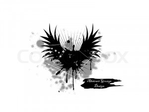 Black And White Grunge Star