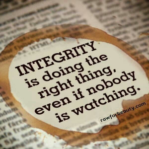 Rule One: Live With Integrity #SixRulesLWI #LeadWithIntention