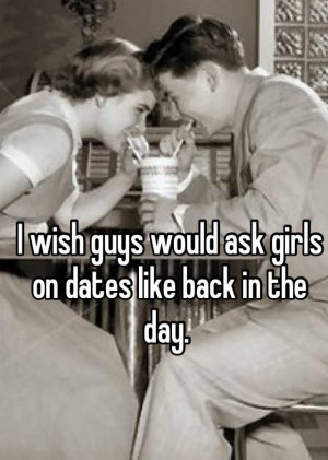 Old fashioned dating