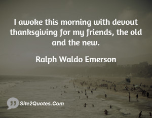 Friendship Quotes - Ralph Waldo Emerson