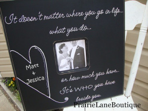 Wedding frame with quote weddings