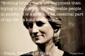 Princess Diana Philanthropy Quote.