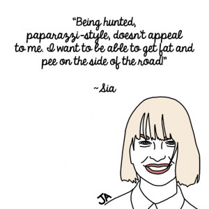 Sia Explains Her Aversion to Fame, In Illustrated Form