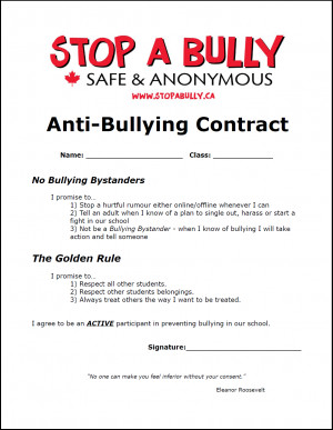 Anti Bully Contract