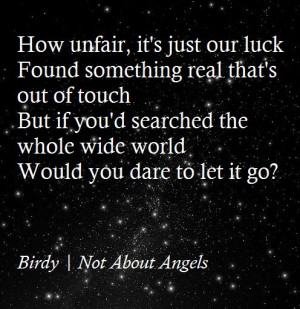 ... Lyrics, Not About Angels Birdy Lyrics, Lyrics Birdy, Birdy Lyrics Not