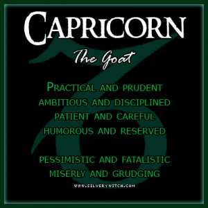 Capricorn Capricorn characteristics