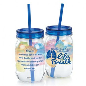 Respiratory Care: A Matter Of Life And Breath Mason Jar Tumbler With ...
