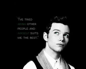 Chris Colfer Quote Wallpaper by FragileEntity