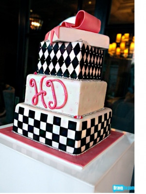 have to say it looks like a sweet 16 cake. The cake is black and