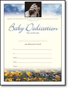 Printable Baby Dedication Certificates Templates kids. Baby Dedication ...