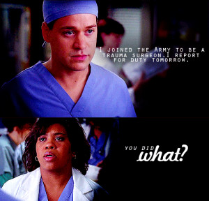 koook:George: Dr. Bailey, I need to tell you something.Bailey: Not now ...