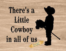 ... Cowboy Boots Child Stick Horse Wall Art Decor Print 