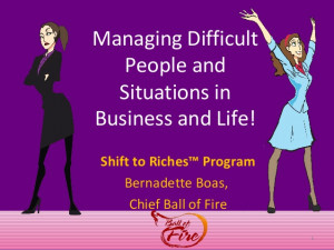 Dealing with Difficult People and Situations in the Workplace