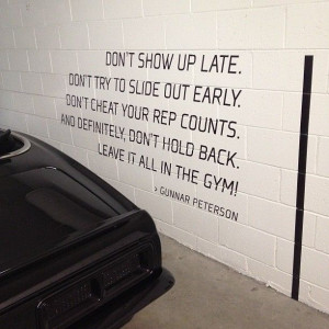 ... Don't cheat your rep count. And definitely don't hold back. Leave it