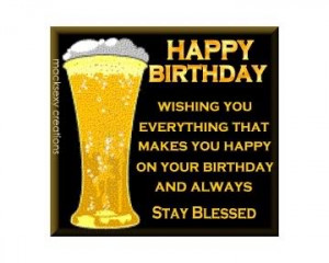 Happy Birthday Beer Image