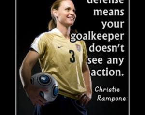 Soccer Poster Christie Rampone Photo Quote Wall Art Print 5x7