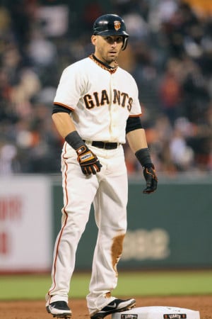 Marco Scutaro Marco Scutaro 19 of the San Francisco Giants stands on