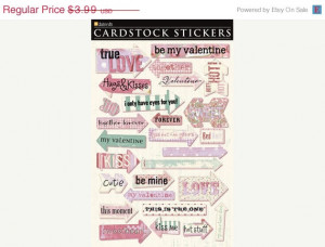 SALE Daisy D's Valentines Cardstock Stickers with Awesome Sayings ...