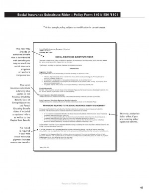 Guardian Provider Plus Disability Insurance Sample policy