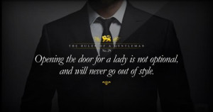 Opening The Door For A Lady