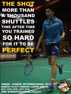 ... for Badminton http://www.facebook.com/IsaelJuniorOpen #Badminton