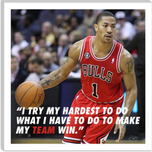 Derrick Rose Quote Canvas Art Print