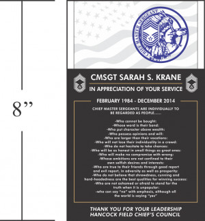 Military Thank You Quotes for Plaques