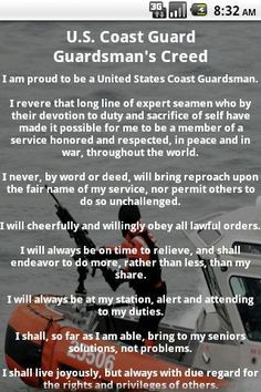 coast guard creed more united states coast guard coast guard quotes ...