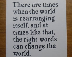 Ender's Game Quote: Rearranging World -- Single-Color Screenprint ...