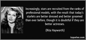 Increasingly, stars are recruited from the ranks of professional ...