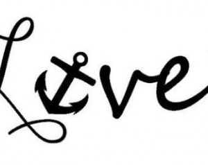 NAVY love Decal USN Military Pride