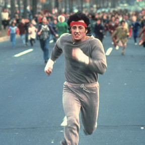 ... . Fighters fight. And Simon runs 100 miles dressed like Rocky Balboa