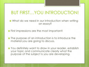 How To Write A Good Introduction Paragraph For A Narrative Essay